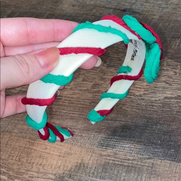 (CLOSET CLOSING FINAL SALE) Handmade Upcycled Tshirt Christmas Headband - Picture 3 of 4